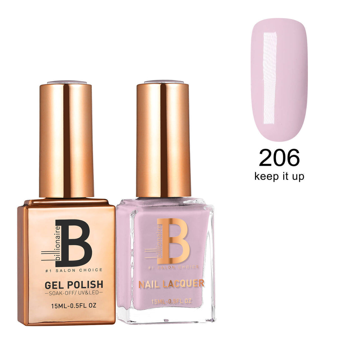 Billionaire Gel & Lacquer Duo - 206 Keep It Up (15ml)