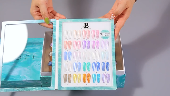 Billionaire Pearl Gel Nails Polish Kit (24 Colors Collection)