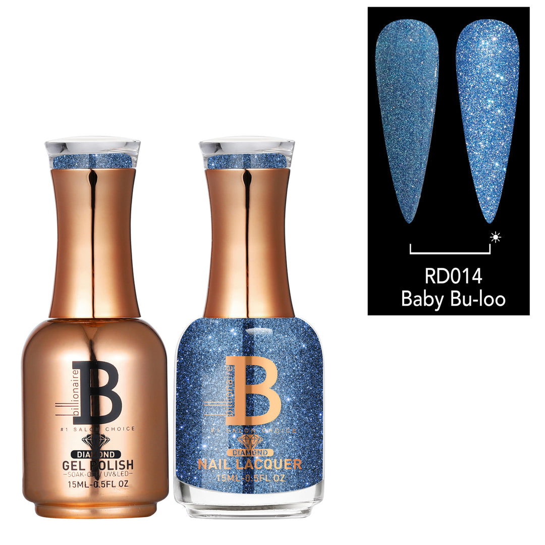Billionaire Diamond Gel & Lacquer Duo - 014 Baby Bu-Loo (15ml)