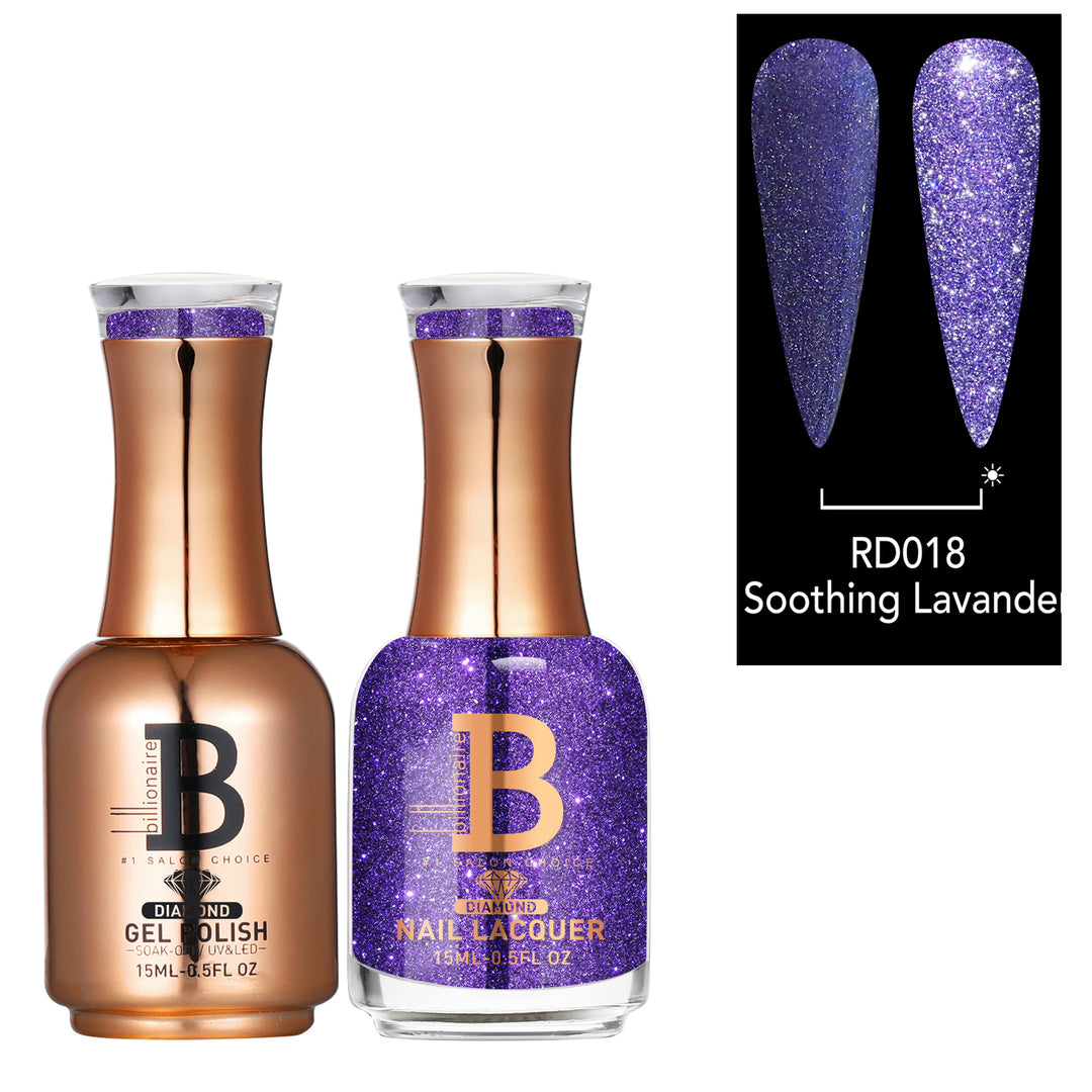 Billionaire Diamond Gel & Lacquer Duo - 018 Soothing Lavande (15ml)