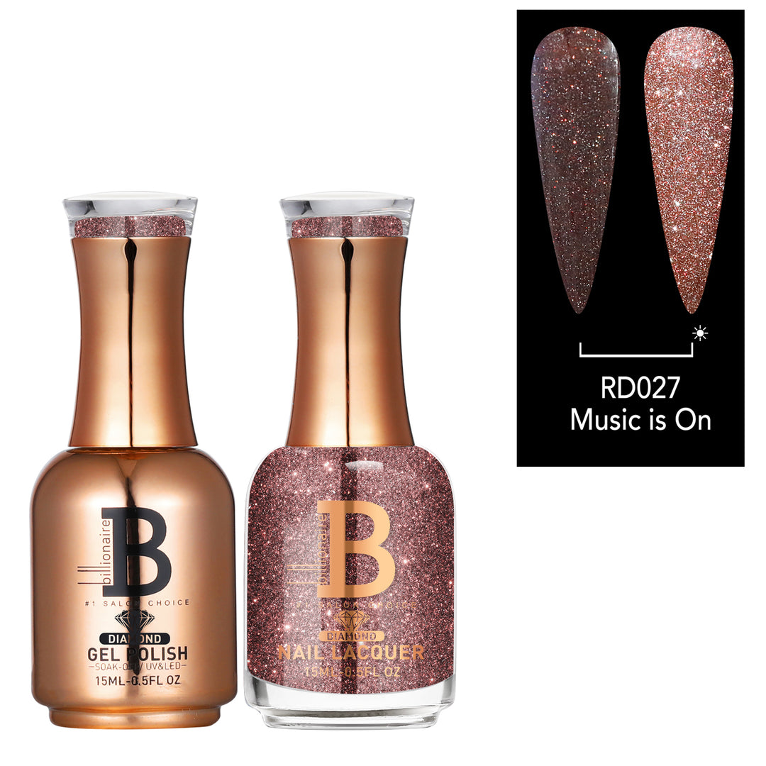 Billionaire Diamond Gel & Lacquer Duo - 027 Misic Is On (15ml)