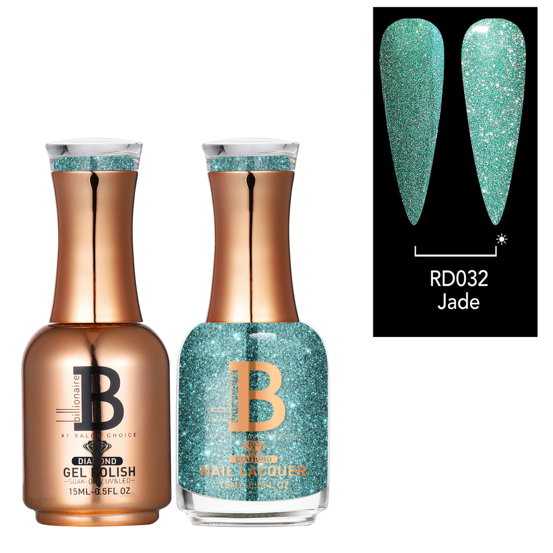 Billionaire Diamond Gel & Lacquer Duo - 032 Jade (15ml)