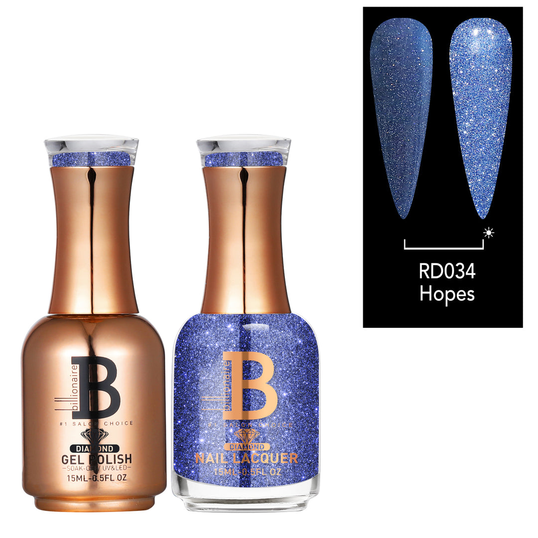 Billionaire Diamond Gel & Lacquer Duo - 034 Hopes (15ml)