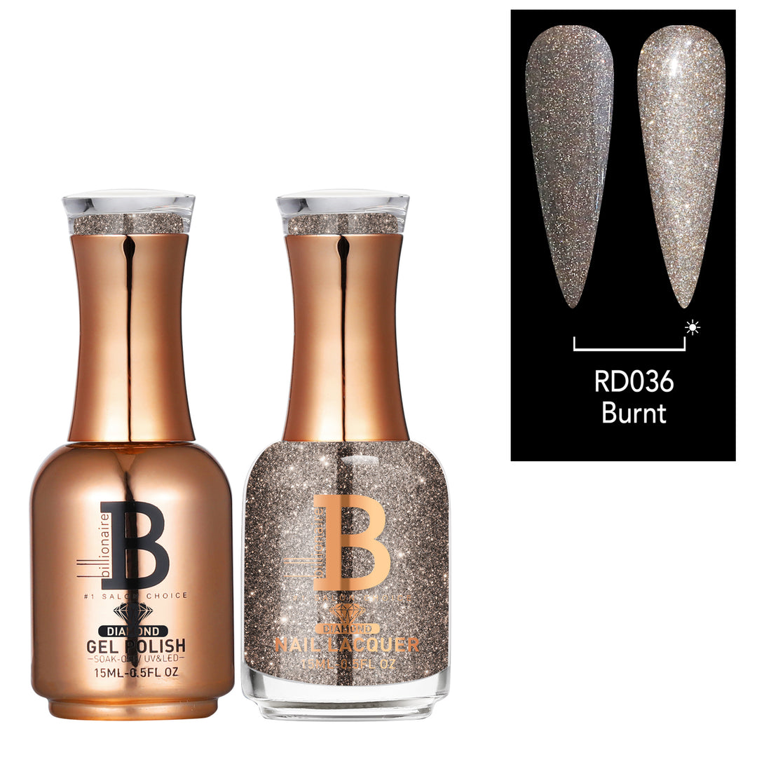 Billionaire Diamond Gel & Lacquer Duo - 036 Burnt (15ml)