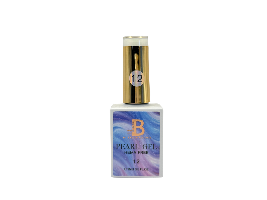 Billionaire Pearl Gel Nails Polish - Hema Free 12 15ml