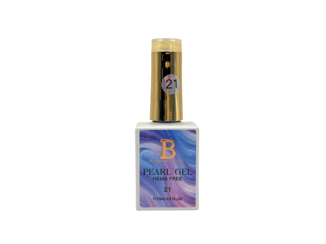 Billionaire Pearl Gel Nails Polish - Hema Free 21 15ml