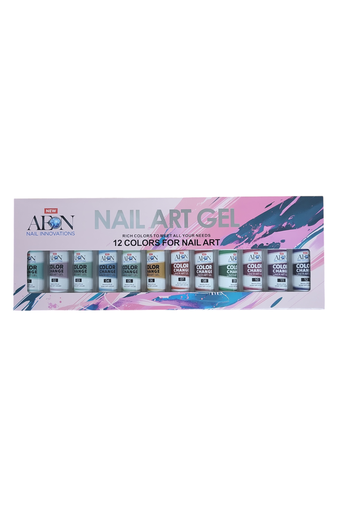 Aeon Nail Art Gel - Color Change Line Art Gel Set
