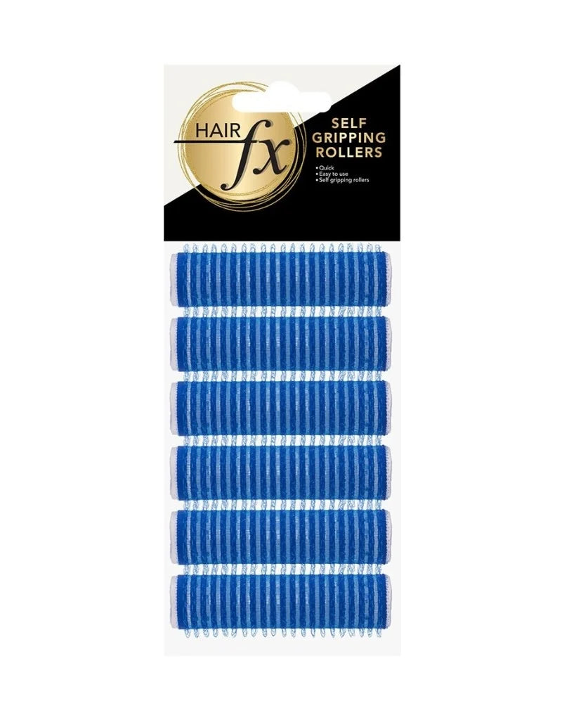 HairFX Self Gripping Roller Royal Blue - 6pc (15mm)