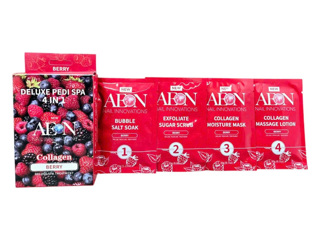 AEON- Deluxe Pedi Spa 4 In 1 Collagen - BERRY