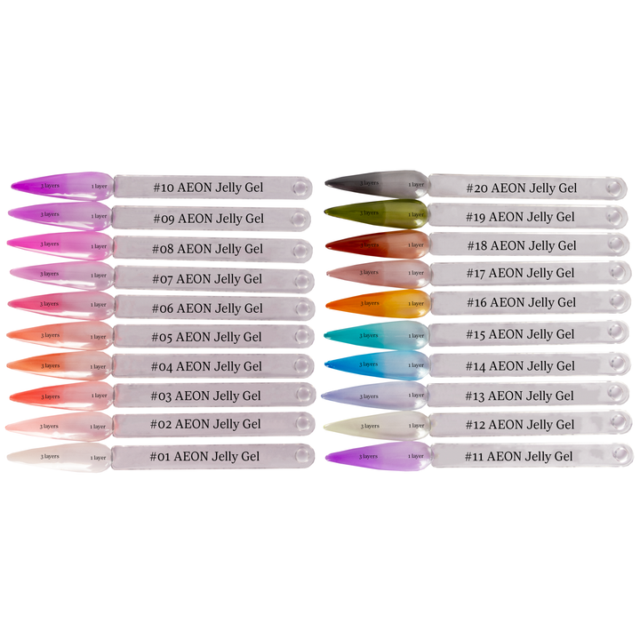 AEON Jelly Gel Full Set (20 Colours)