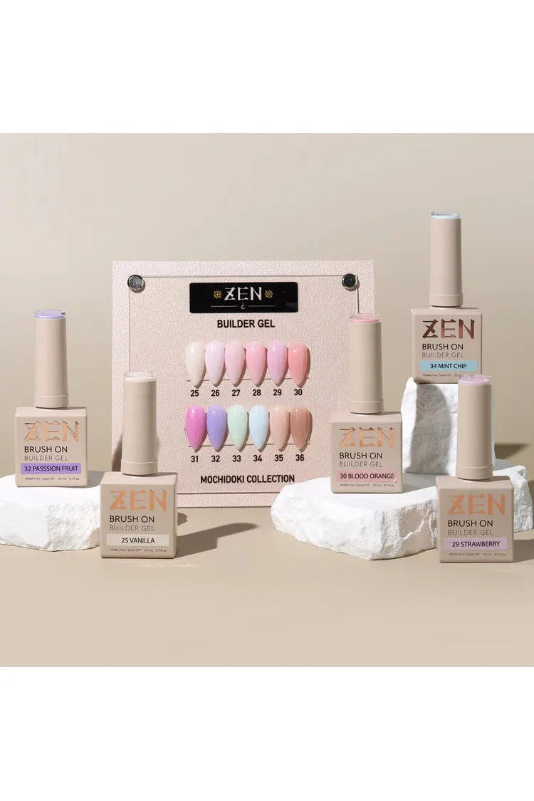 KAZEN | BRUSH ON BUILDER GEL BIAB Mochidoki Collection #25-#36