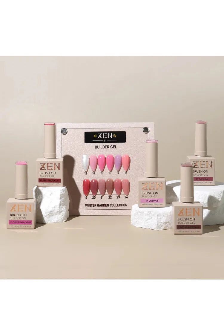 KAZEN | BRUSH ON BUILDER GEL BIAB Winter Garden Collection #13-#24