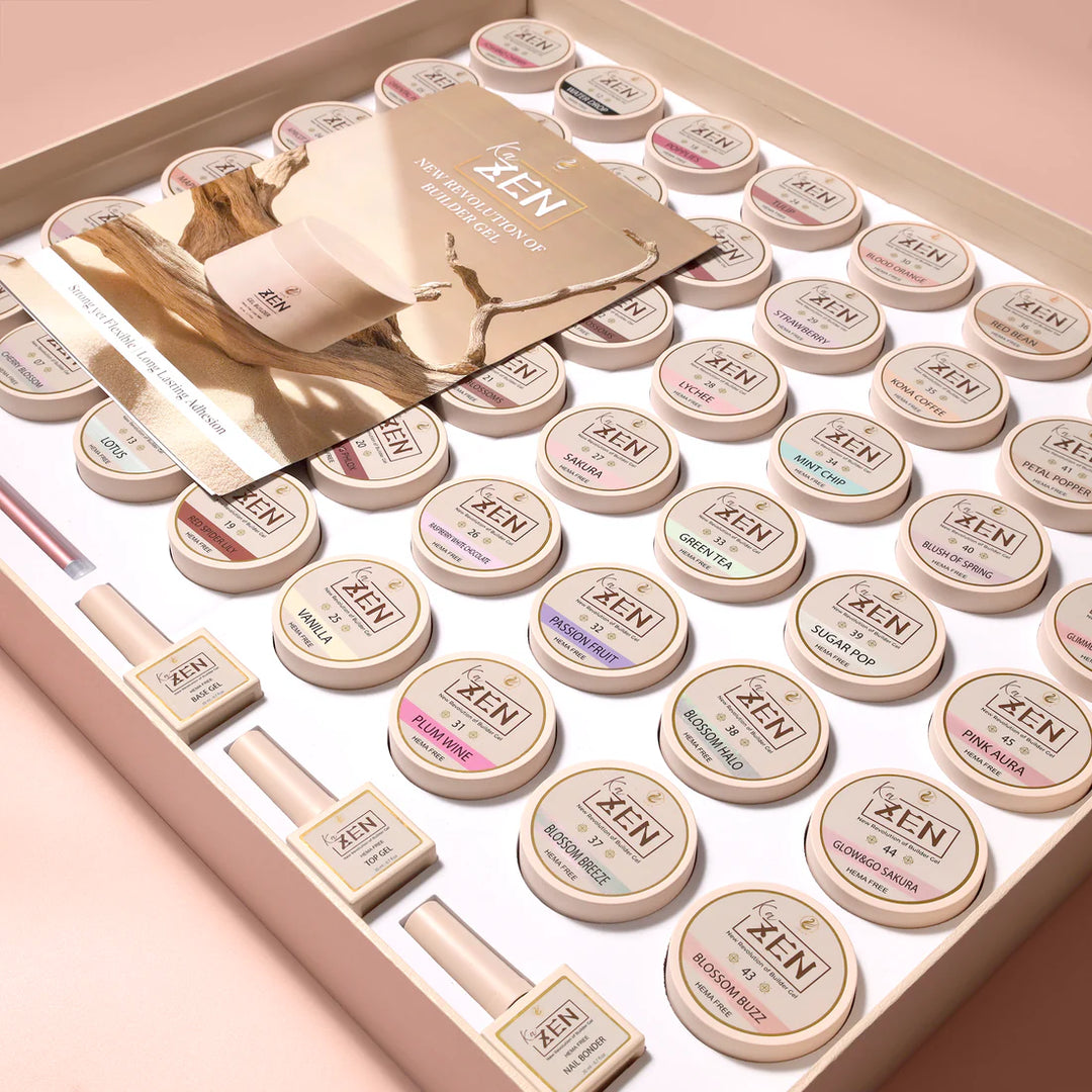 KaZEN Builder Gel - 41 PETAL POPPER Cream Edition