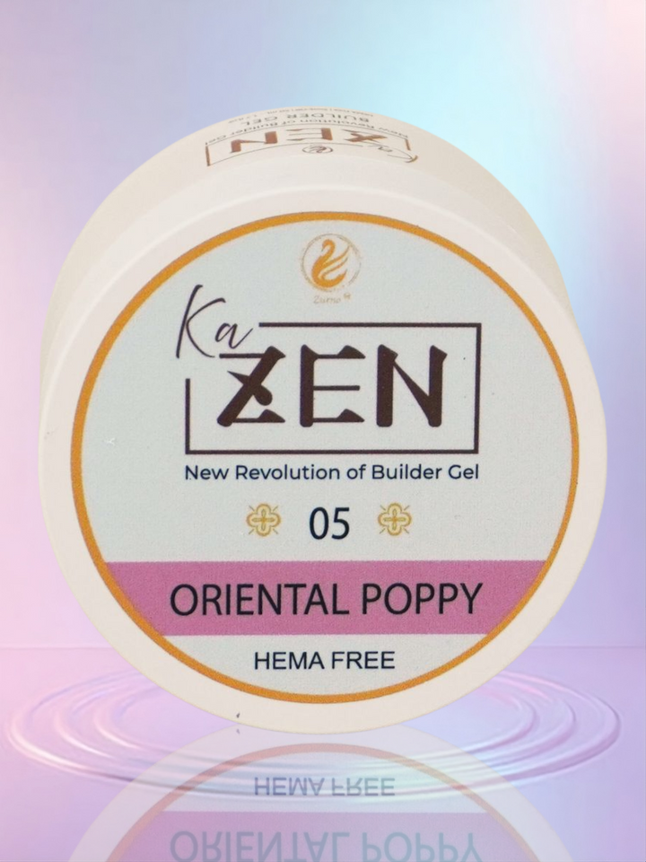 KaZEN Builder Gel - 05 ORIENTAL POPPY Cream Edition
