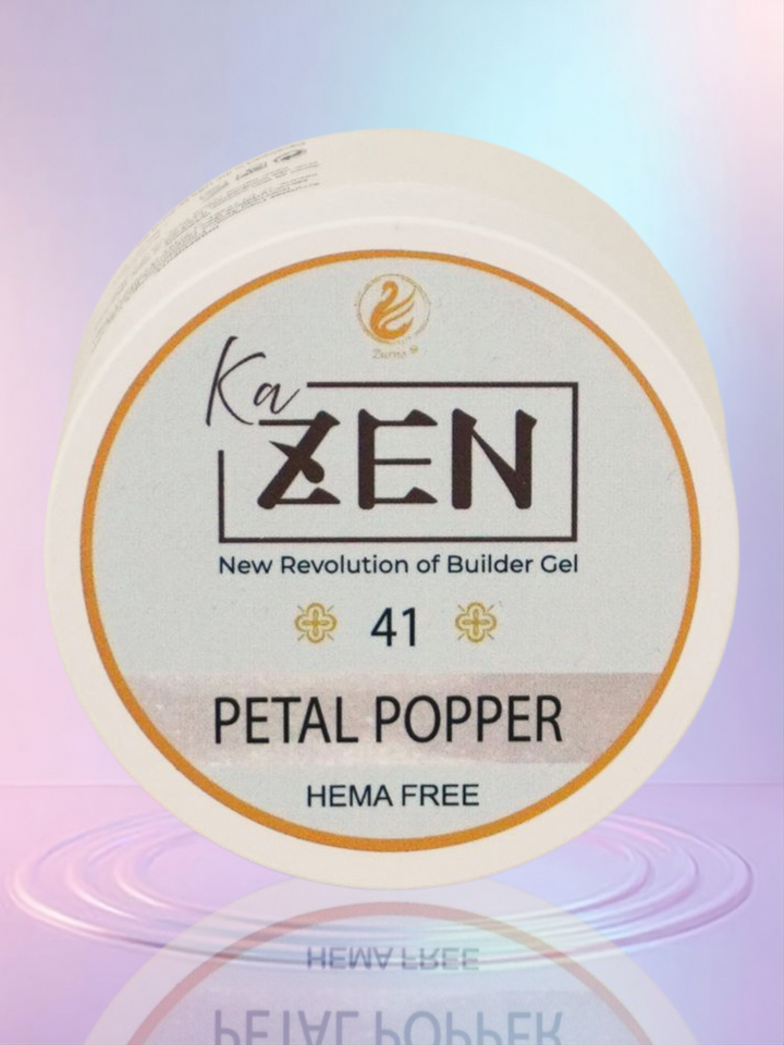 KaZEN Builder Gel - 41 PETAL POPPER Cream Edition