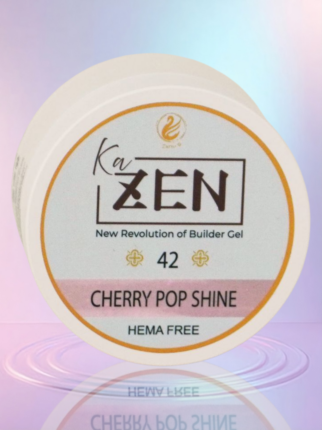 KaZEN Builder Gel - 42 CHERRY POP SHINE Cream Edition