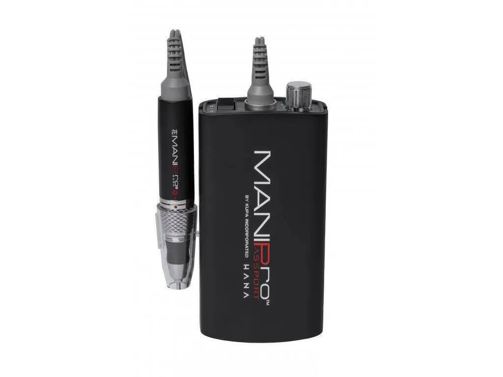 Kupa MANIPro Hana Passport Electrical Portable Nail Drill Machine Black - JAPAN