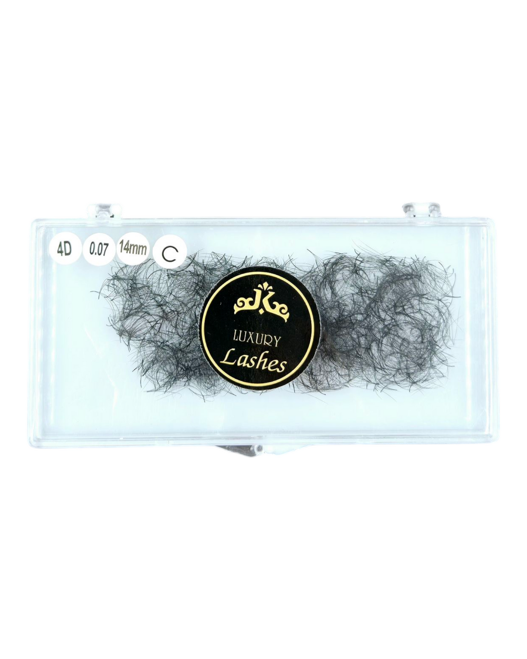 Luxury Lashes 4D 14mm 0.07 C-curl - 1000 fans