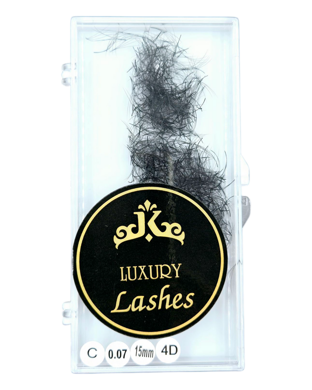 Luxury Lashes 4D 15mm 0.07 C-curl - 1000 fans
