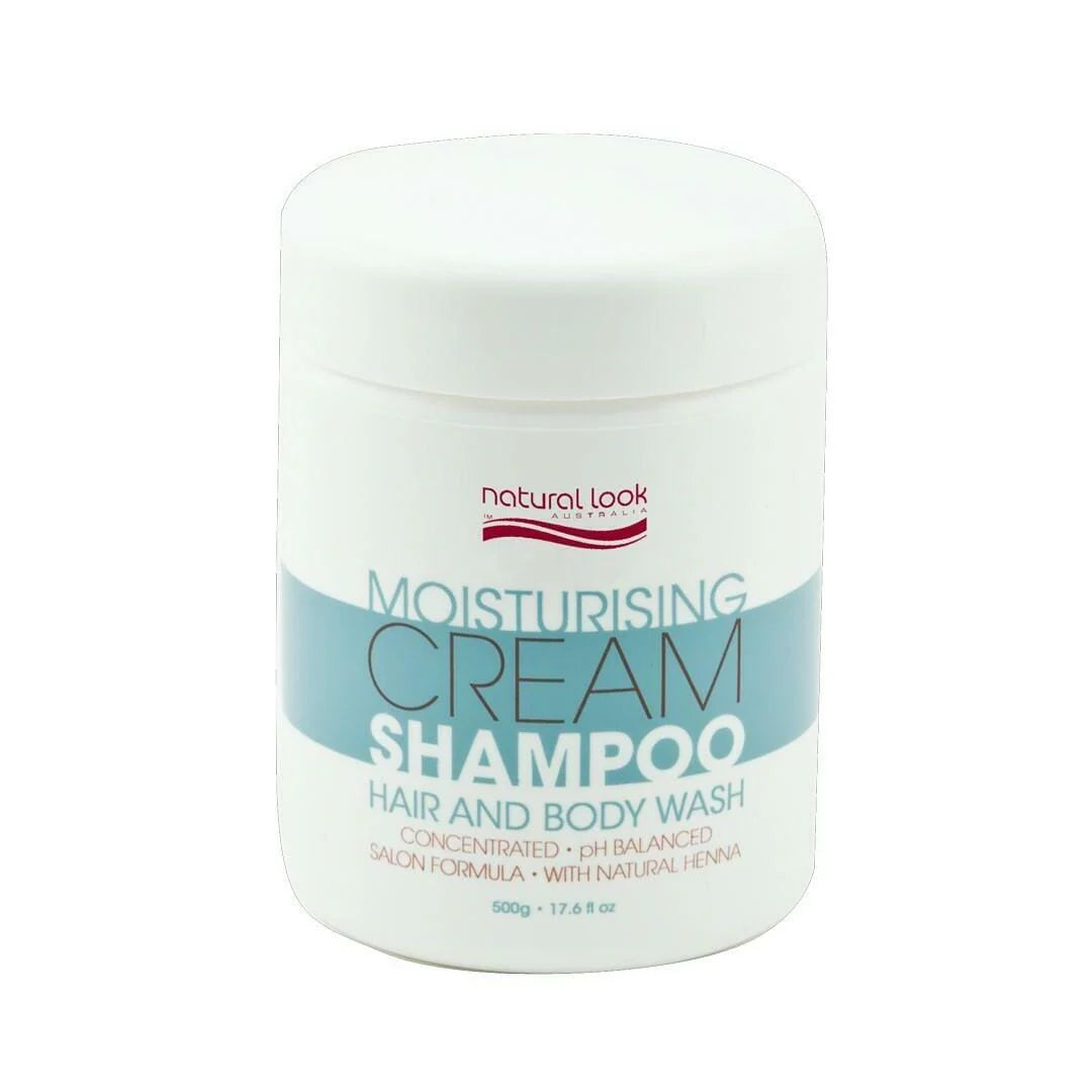 Natural Look - Moisturising Cream Shampoo Hair & Body Wash - 500gr