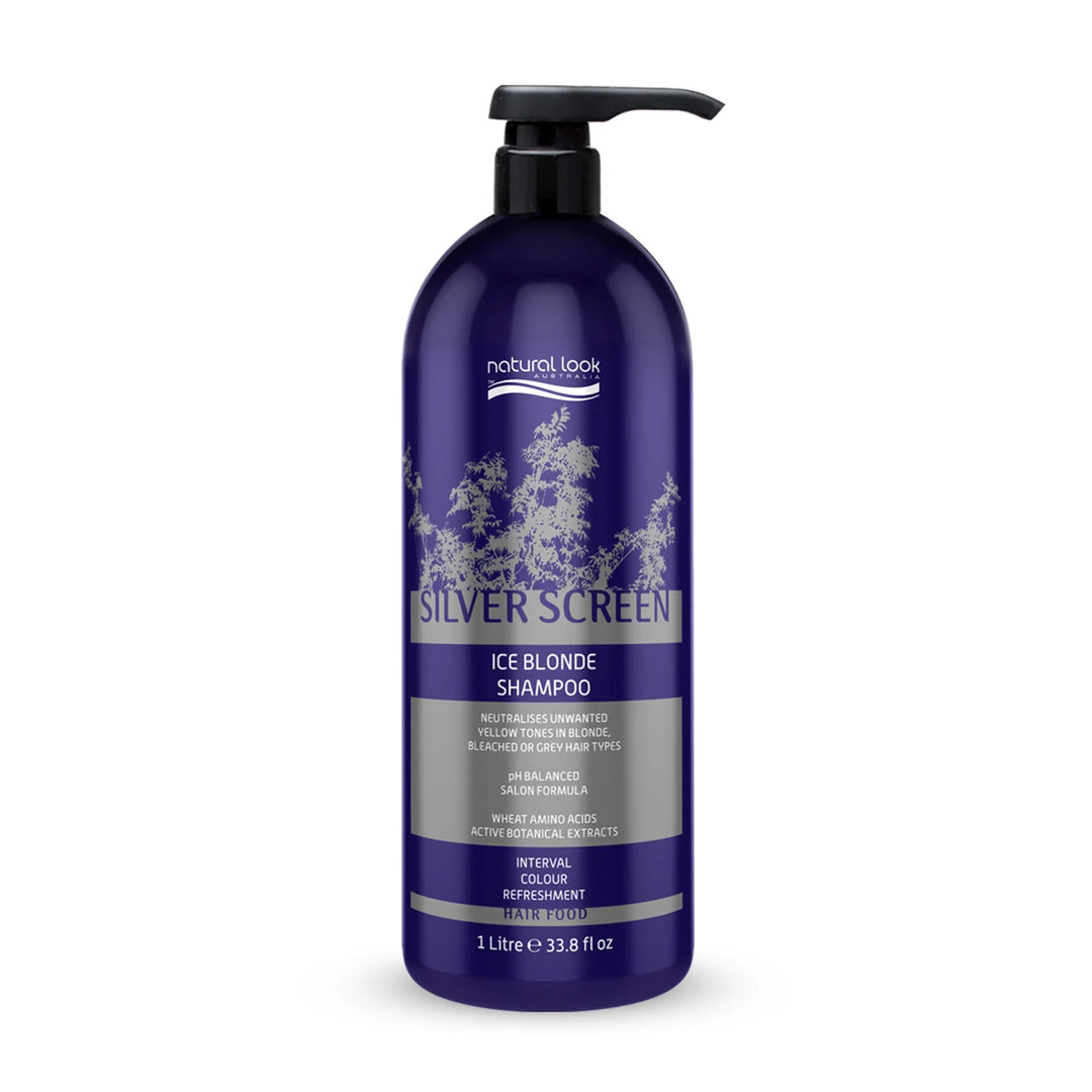 Natural Look - Silver Screen Ice Blonde Shampoo - 1L