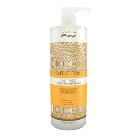 Natural Look - Static Free Anti-Frizz Reconstructive Mask - 1L
