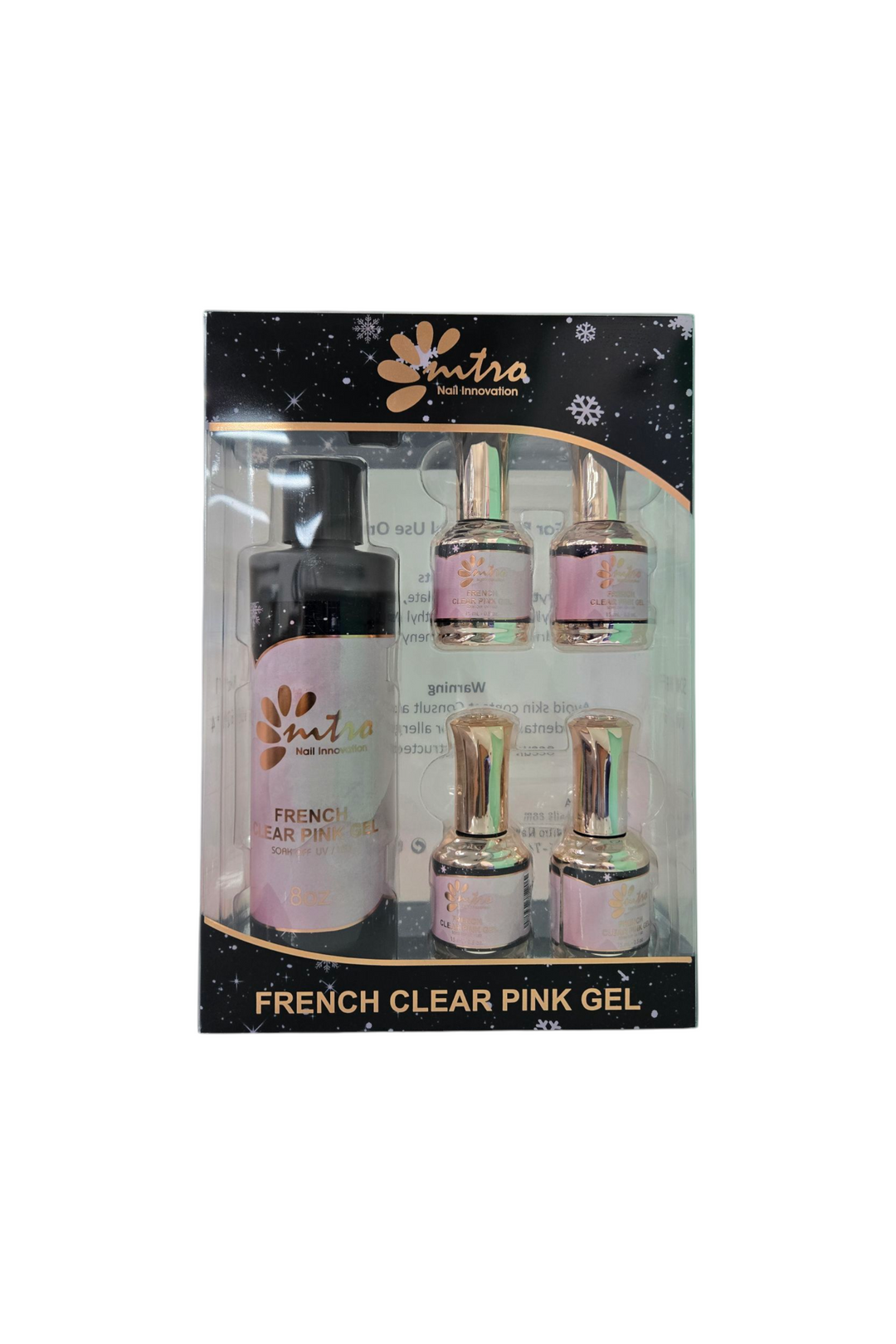 Nitro French Clear Pink Gel Refill Kit 10oz