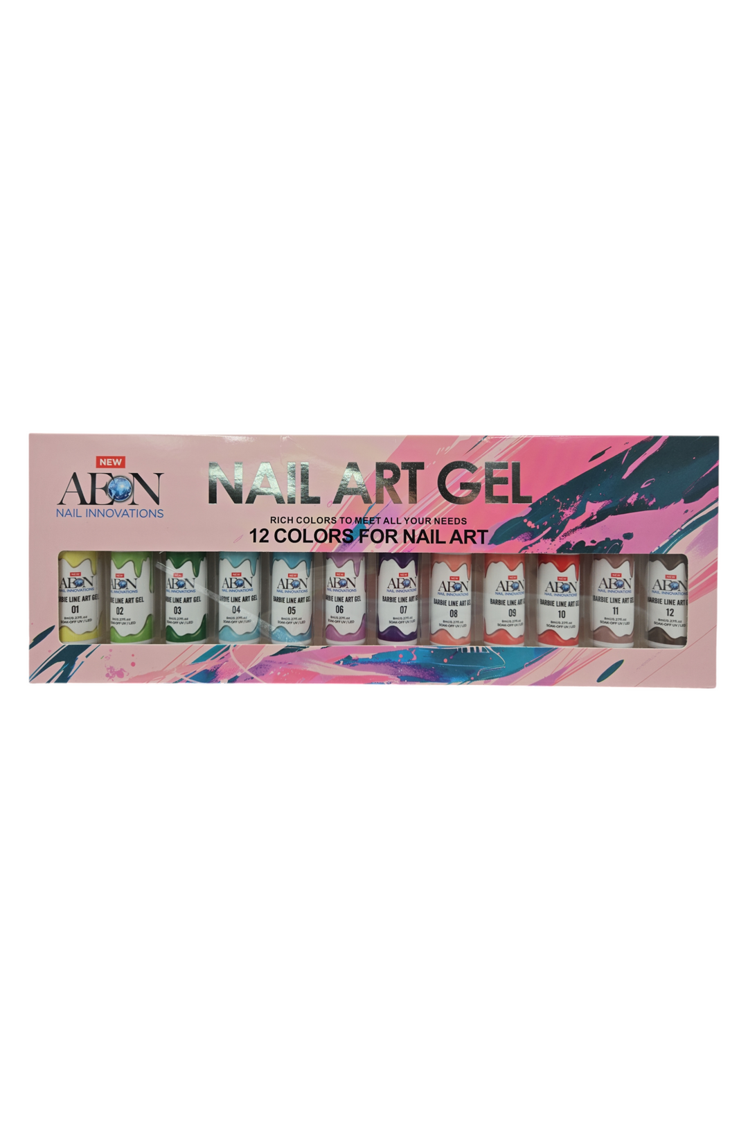 Aeon Nail Art Gel - Barbie Line Art Gel Set