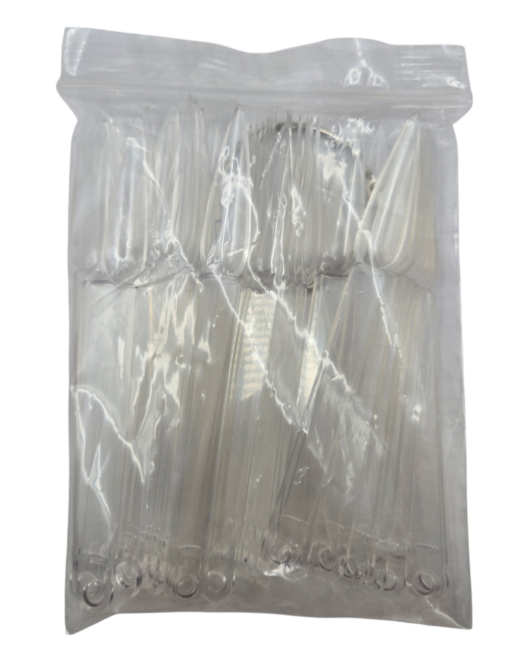 Sample Colour Chart - Pointy Clear Nail Tips (50pcs with Ring)