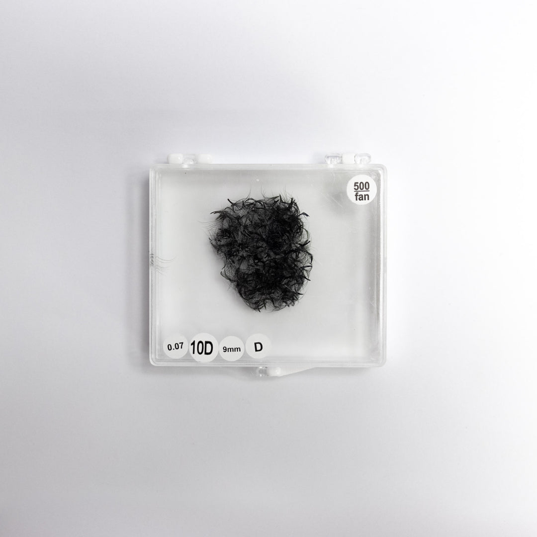 Pre-made Fans 10D 9mm 0.07 D-curl (500 fans)