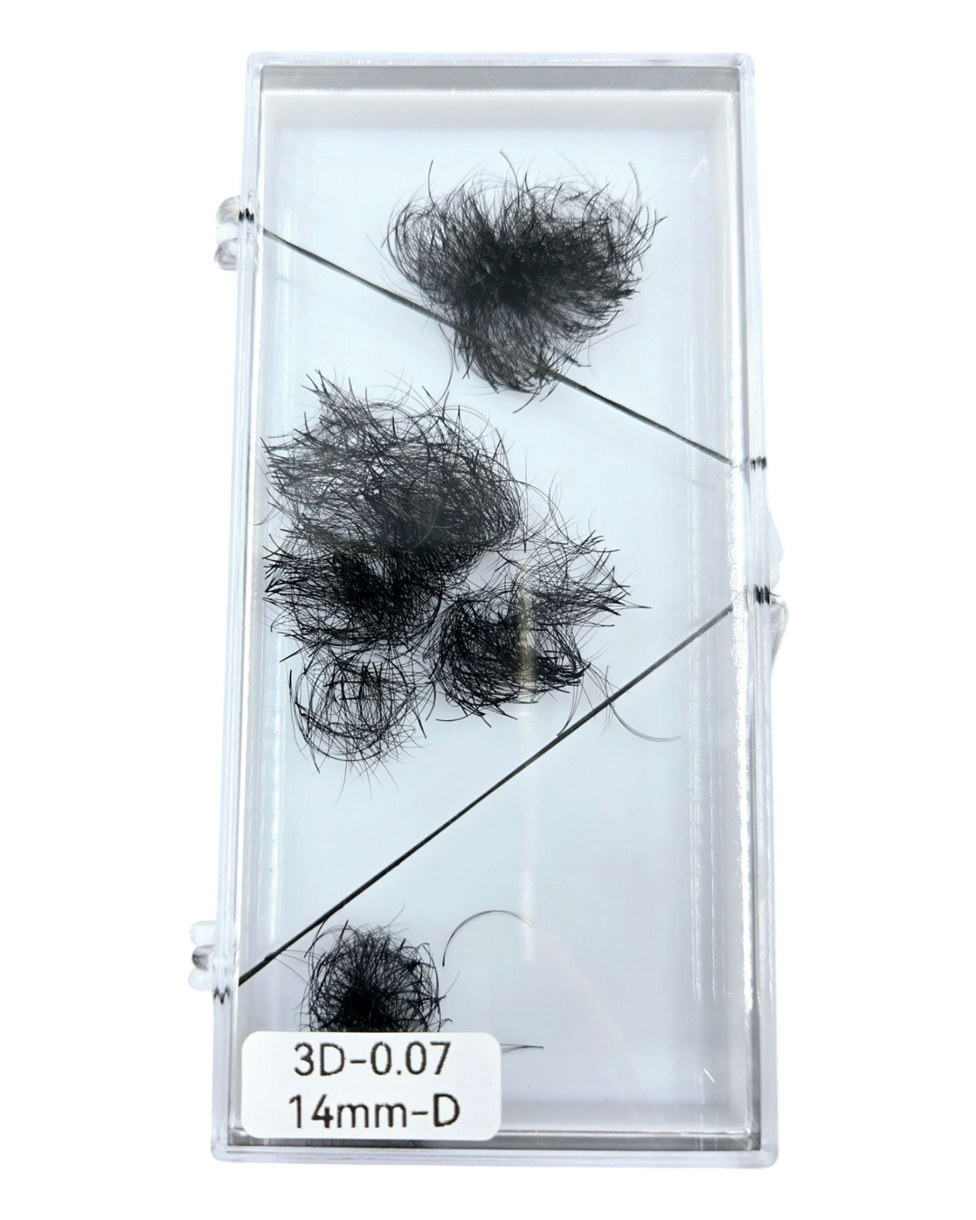 Pre-made Fans 3D 14mm 0.07 D-curl (500 fans)