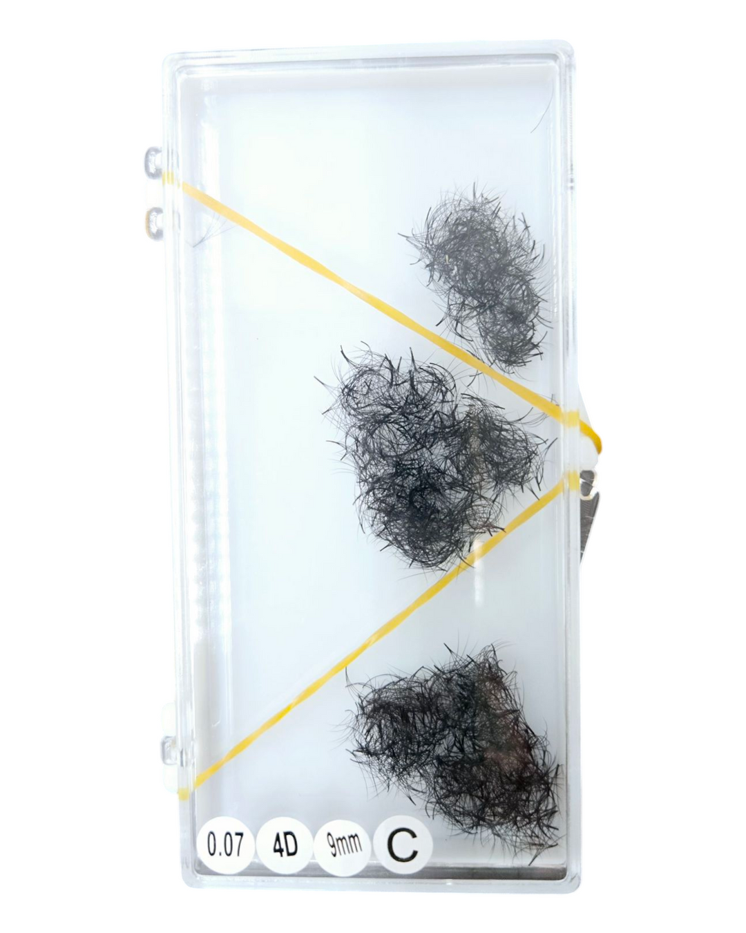 Pre-made Fans 4D 9mm 0.07 C-curl (500 fans)