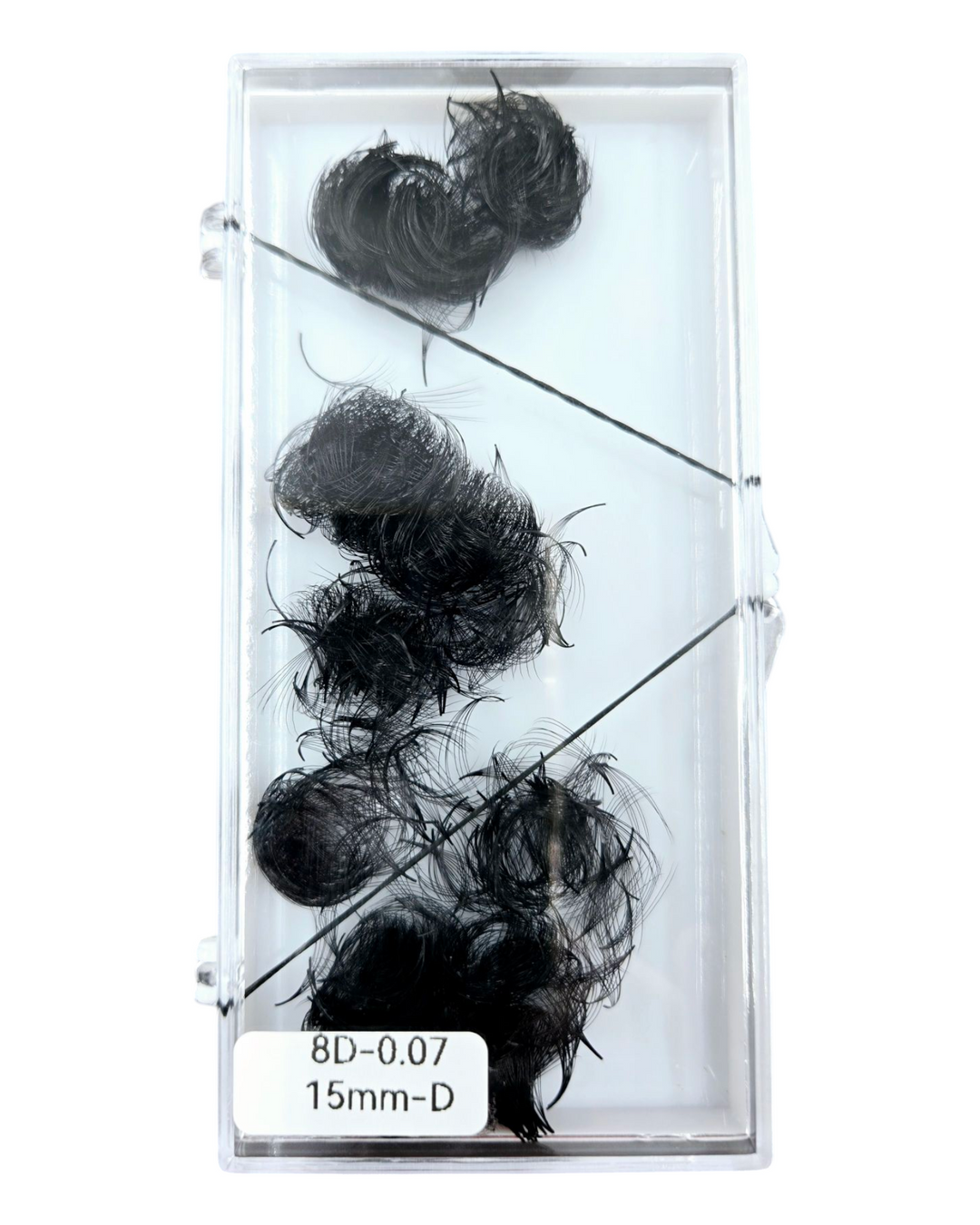 Pre-made Fans 8D 15mm 0.07 D-curl (500 fans)