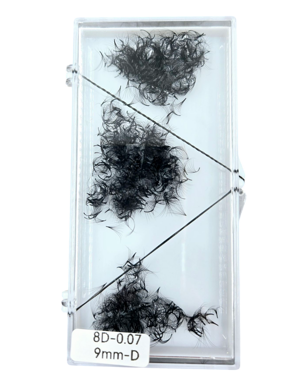 Pre-made Fans 8D 9mm 0.07 D-curl (500 fans)