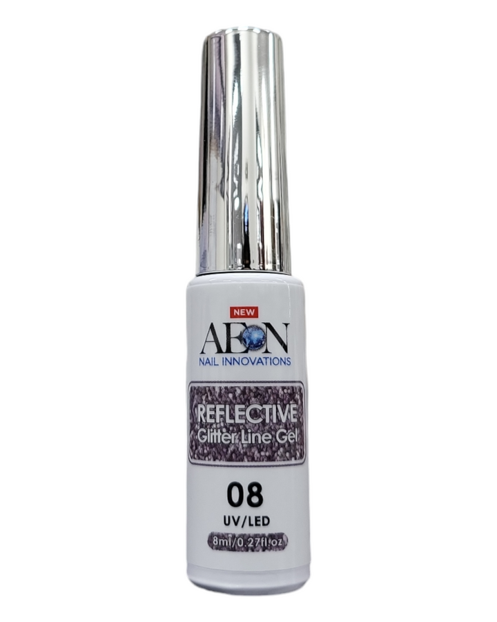 Aeon Nail Art Gel - Reflective Glitter Line Gel 08