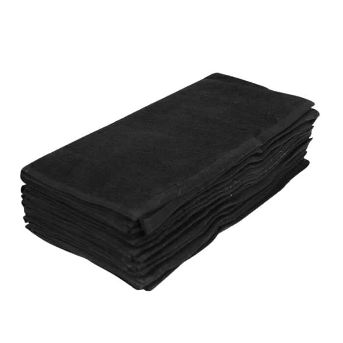SALON TOWELS - Black 12pk