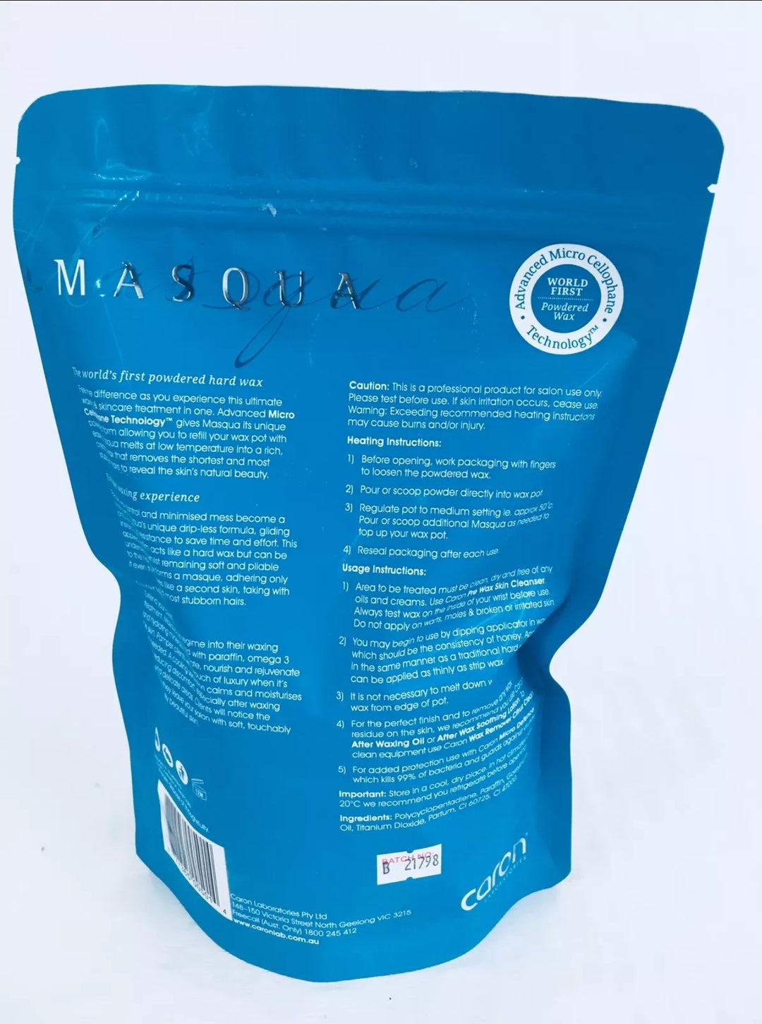 Caronlab caron Masqua Powder Hard Wax 500g