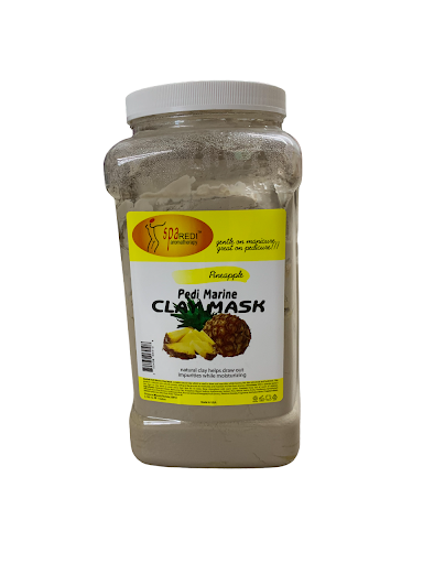 SpaREDI - Pedy Marine CLAY MASK- Pineapple - 3.785ml