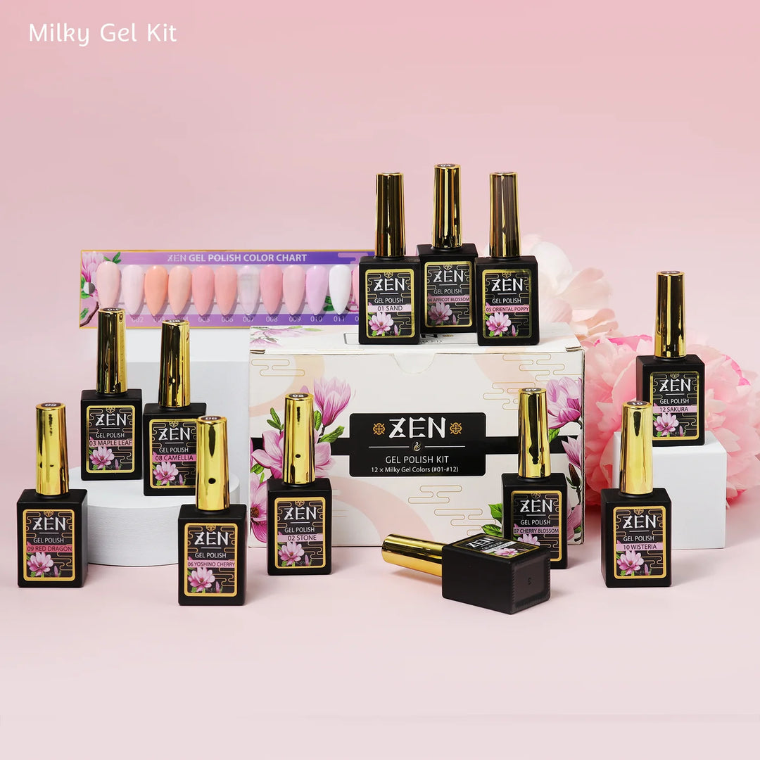 ZEN | Milky Gel Polish Japanese Garden Collection #01-#12