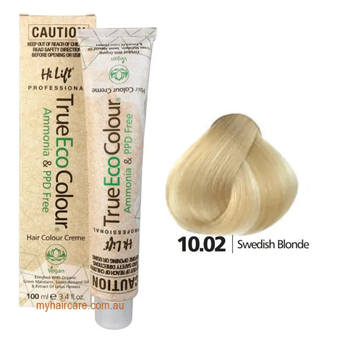 10.02 Swedish Blone - Hi Lift TrueEcoColour (Ammonia & PPD free)
