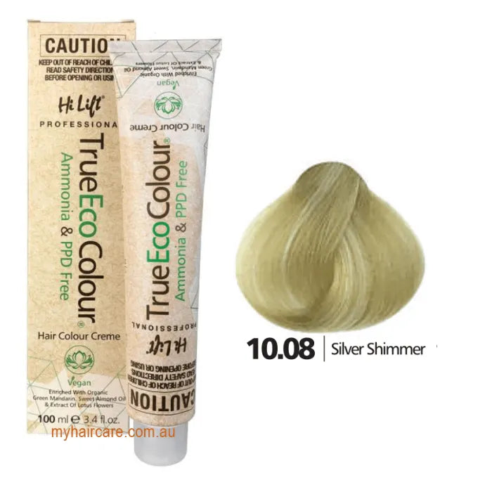 10.08 Silver shimmer - Hi Lift TrueEcoColour (Ammonia & PPD free)