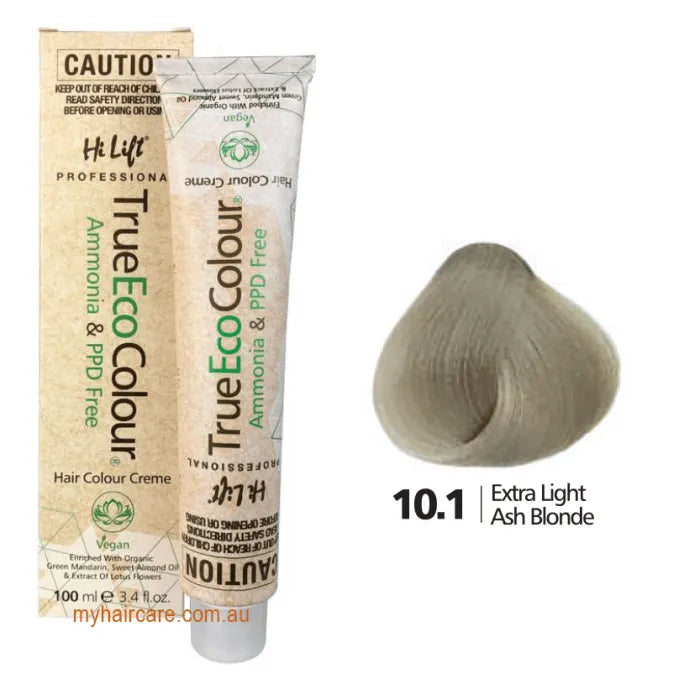 10.1 Extra Light Ash Blonde- Hi Lift TrueEcoColour (Ammonia & PPD free)
