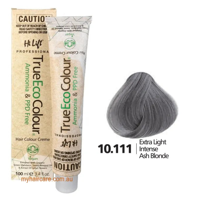 10.111 Extra Light Intense Ash Blone - Hi Lift TrueEcoColour (Ammonia & PPD free)