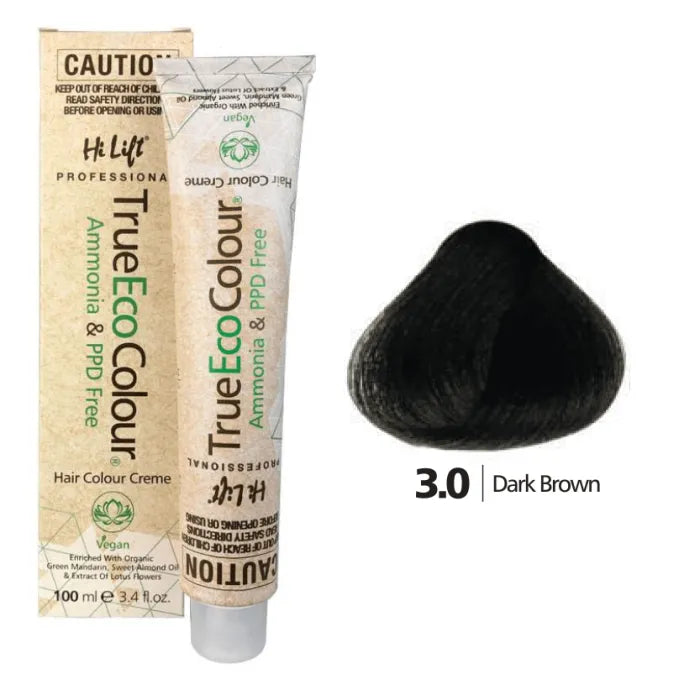3.0 Dark Brown - Hi Lift TrueEcoColour (Ammonia & PPD free)