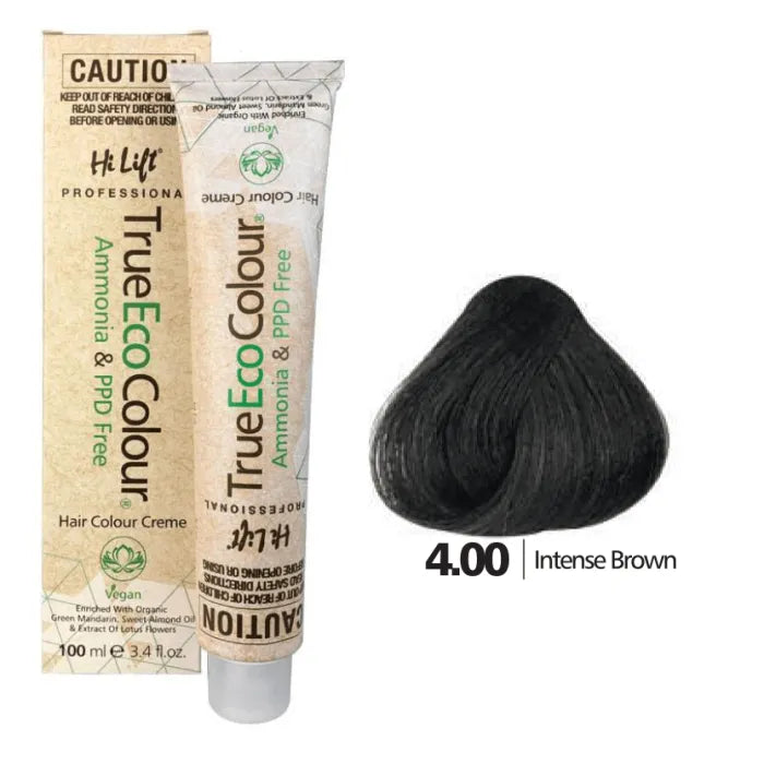 4.00 Intense Brown - Hi Lift TrueEcoColour (Ammonia & PPD free)