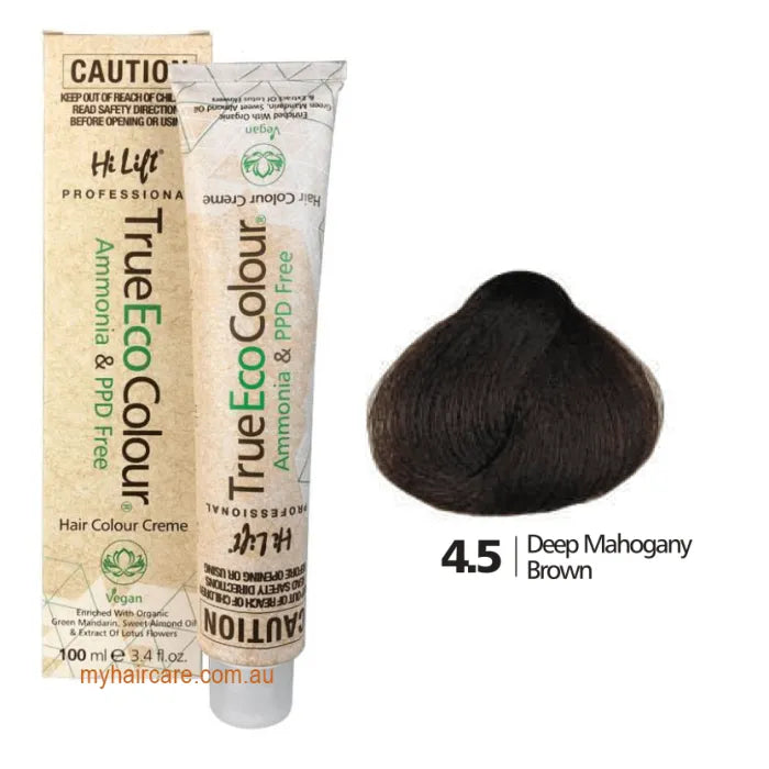 4.5 Deep Mahogany Brown - Hi Lift TrueEcoColour (Ammonia & PPD free)