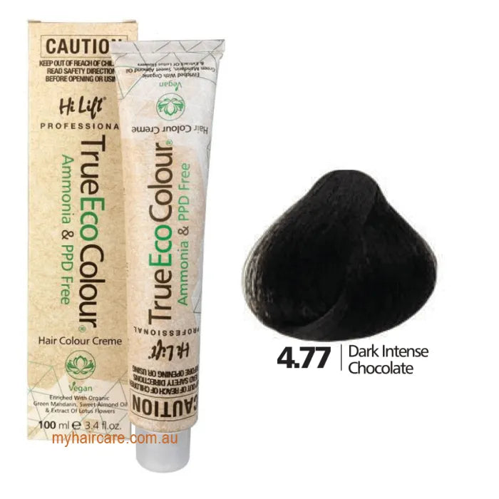 4.77 Dark Intense Chocolate - Hi Lift TrueEcoColour (Ammonia & PPD free)