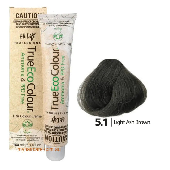 5.1 Light Ash Brown - Hi Lift TrueEcoColour (Ammonia & PPD free)