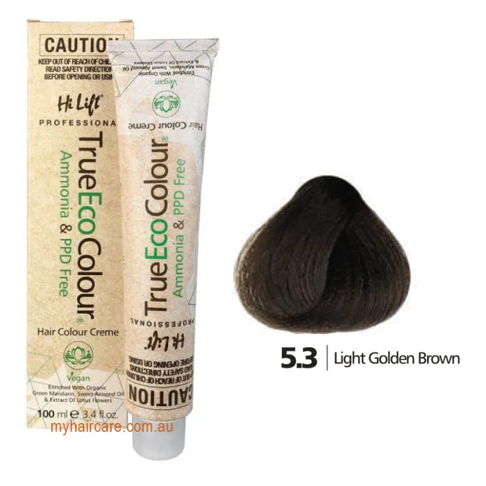 5.3 Light Golden Brown - Hi Lift TrueEcoColour (Ammonia & PPD free)