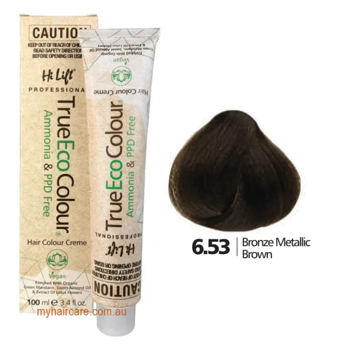 6.53 Bronze Metallic Brown - Hi Lift TrueEcoColour (Ammonia & PPD free)
